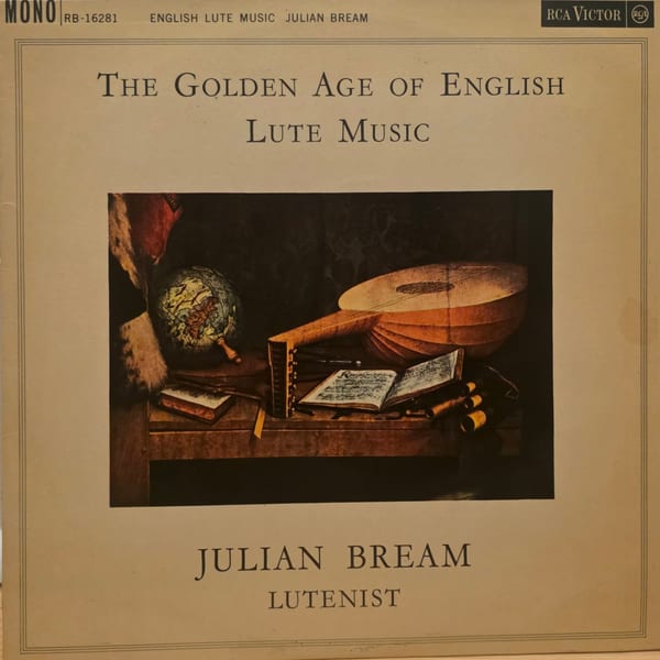 Julian Bream – The Golden Age Of English Lute Music vinyl cover