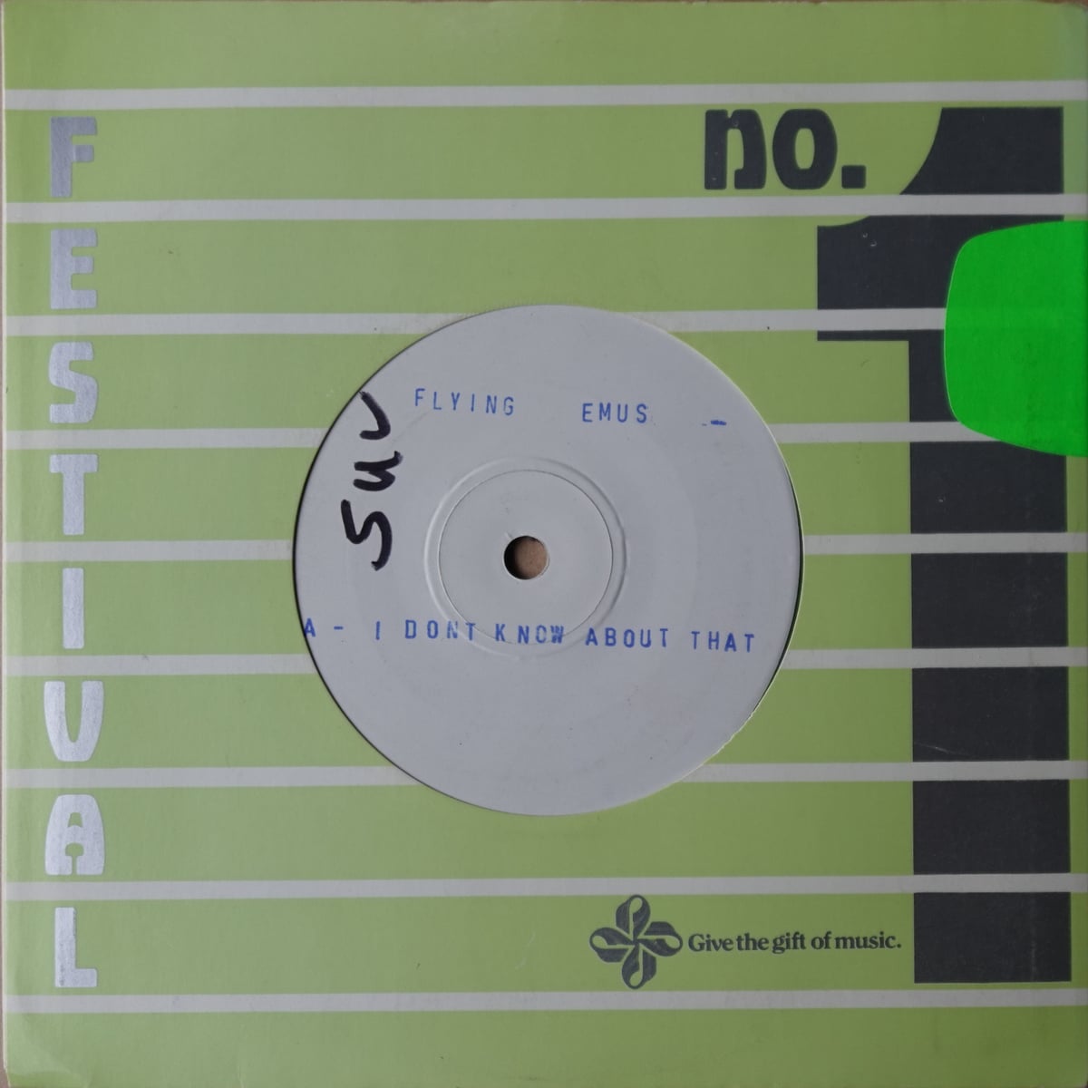 The Flying Emus – I Don't Know About That vinyl cover
