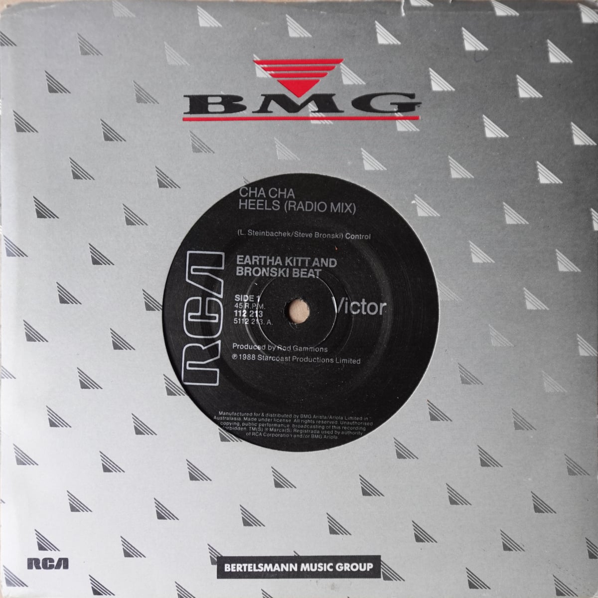 Eartha Kitt, Bronski Beat – Cha Cha Heels vinyl cover