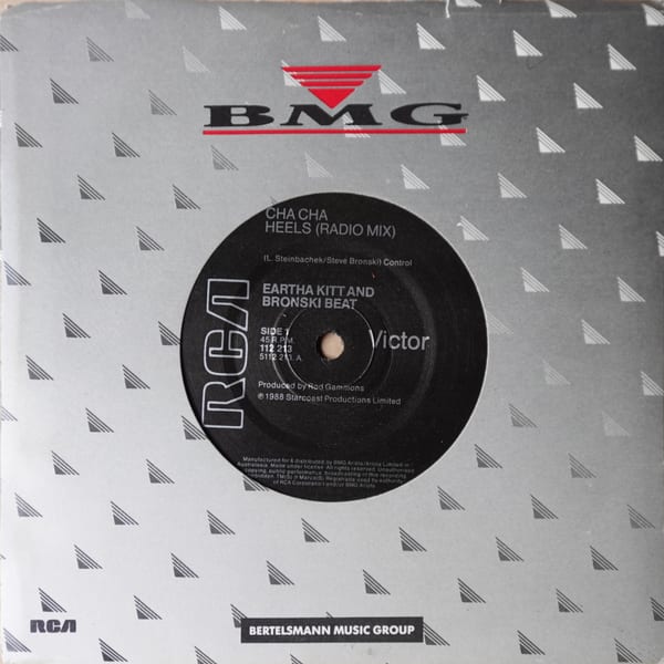 Eartha Kitt, Bronski Beat – Cha Cha Heels vinyl cover