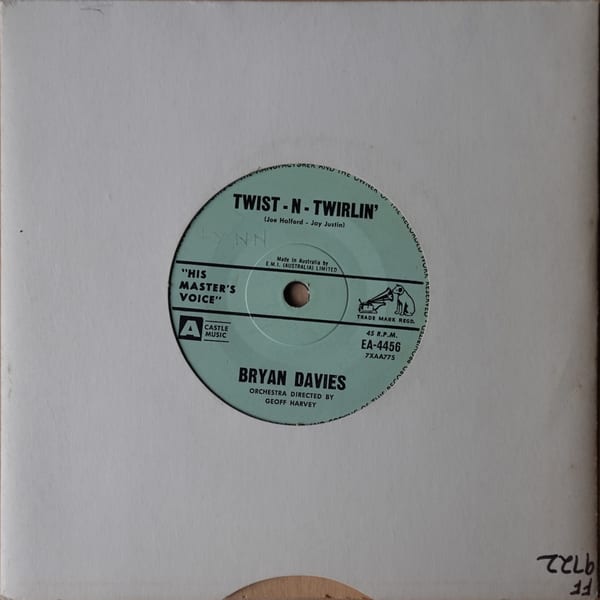 Bryan Davies – Twist-N-Twirlin' vinyl cover