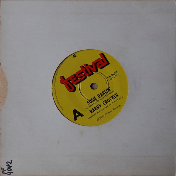 Barry Crocker – Susie Darlin' vinyl cover
