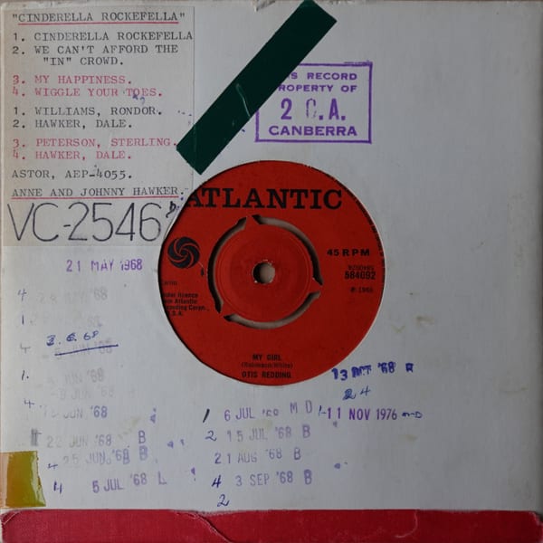 Otis Redding – My Girl vinyl cover