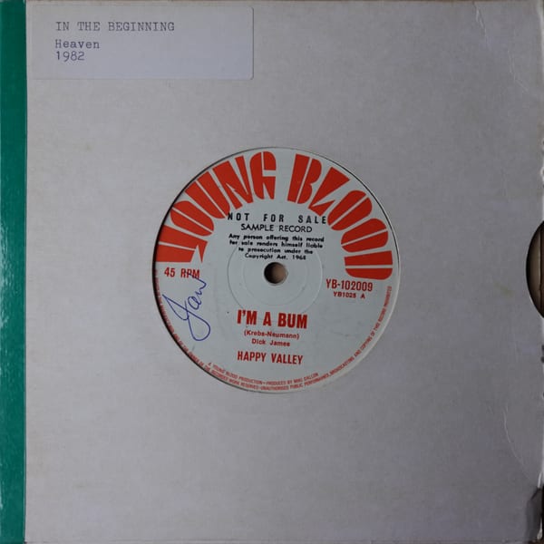 Happy Valley – I'm A Bum vinyl cover