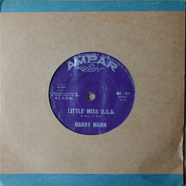 Barry Mann – Little Miss U.S.A. vinyl cover