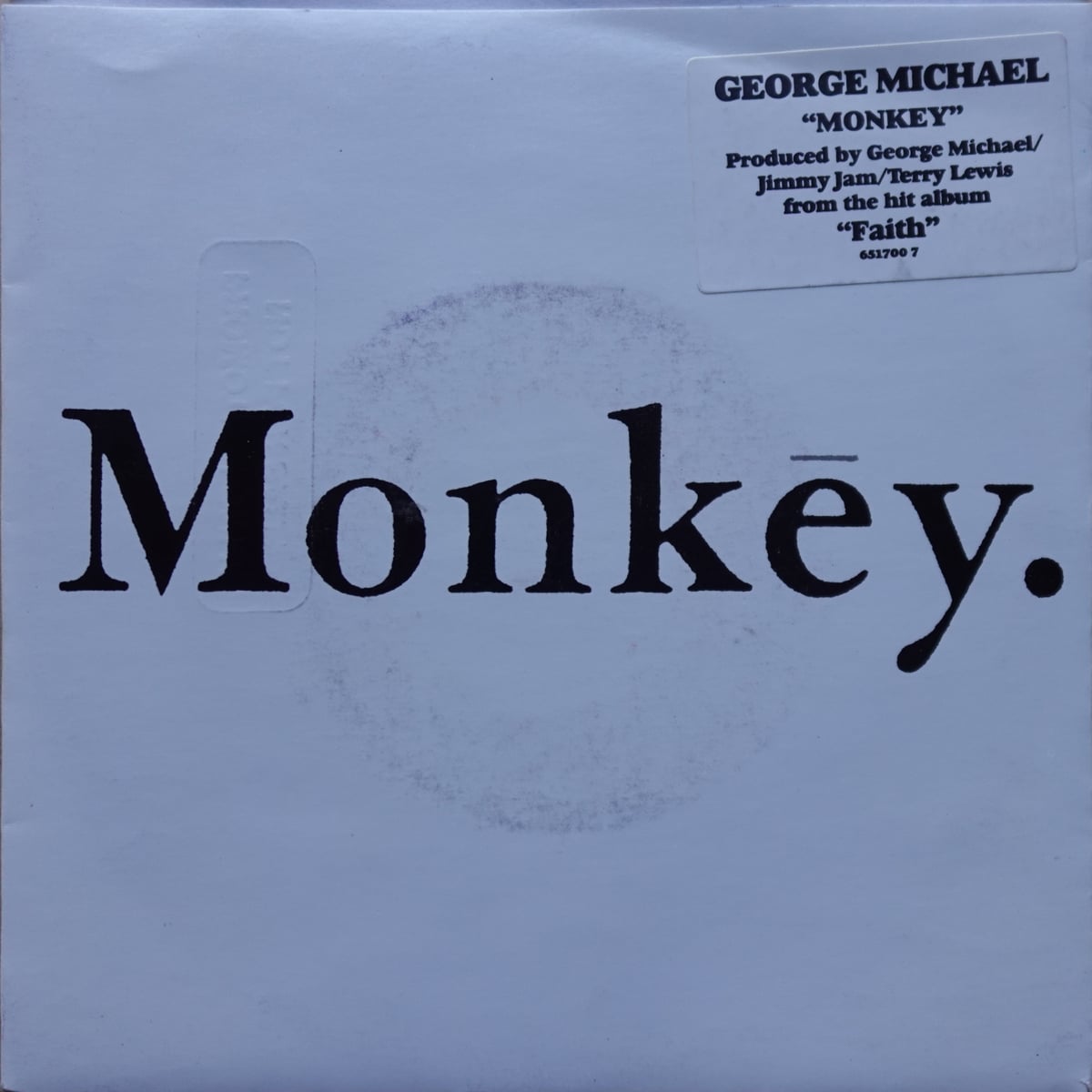George Michael – Monkey vinyl cover