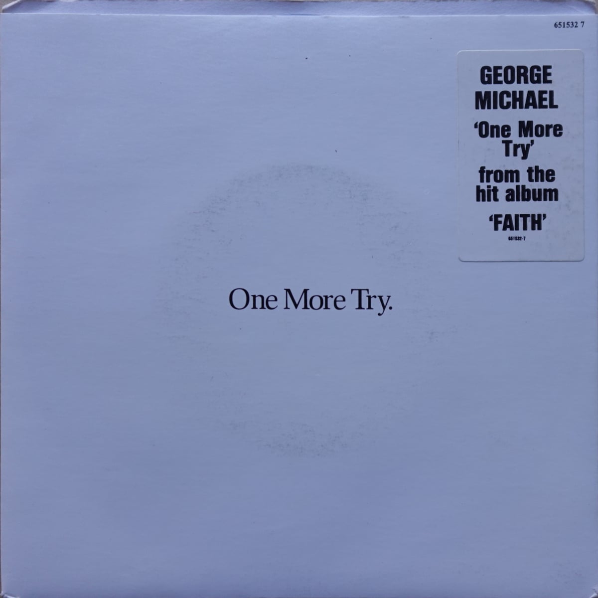 George Michael – One More Try vinyl cover