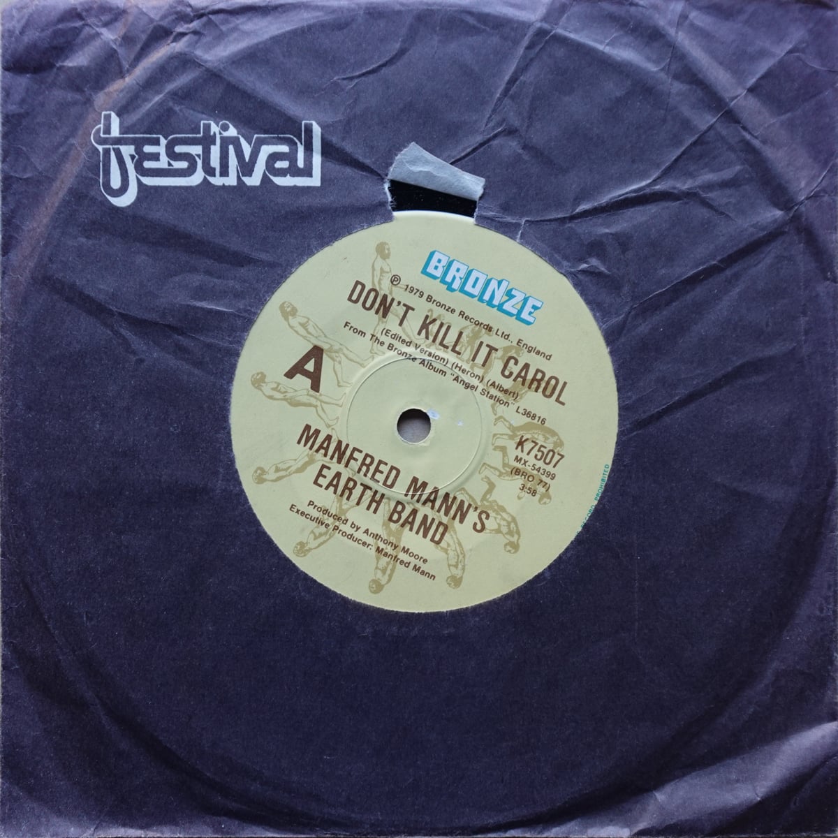 Manfred Mann's Earth Band – Don't Kill It Carol vinyl cover