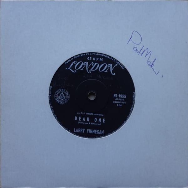 Larry Finnegan – Dear One vinyl cover