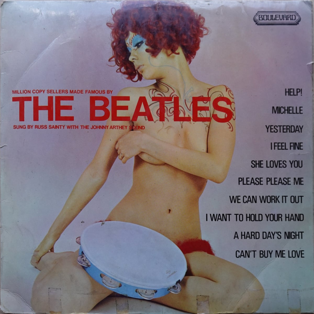 Russ Sainty, Johnny Arthey Orchestra – Million Copy Sellers Made Famous By The Beatles vinyl cover