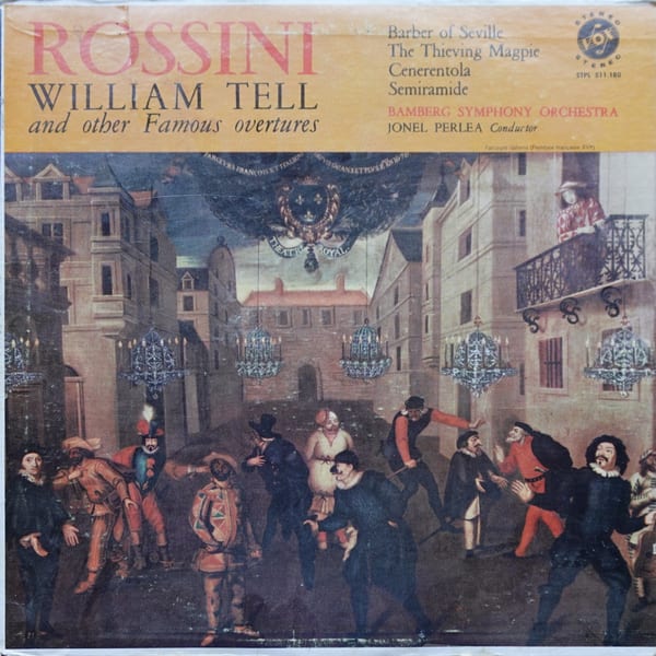 Bamberger Symphoniker, Jonel Perlea – William Tell And Other Famous Overtures vinyl cover