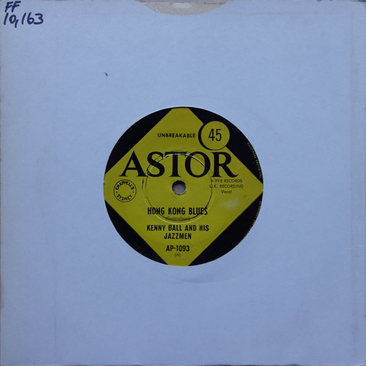 Kenny Ball And His Jazzmen – Hong Kong Blues vinyl cover