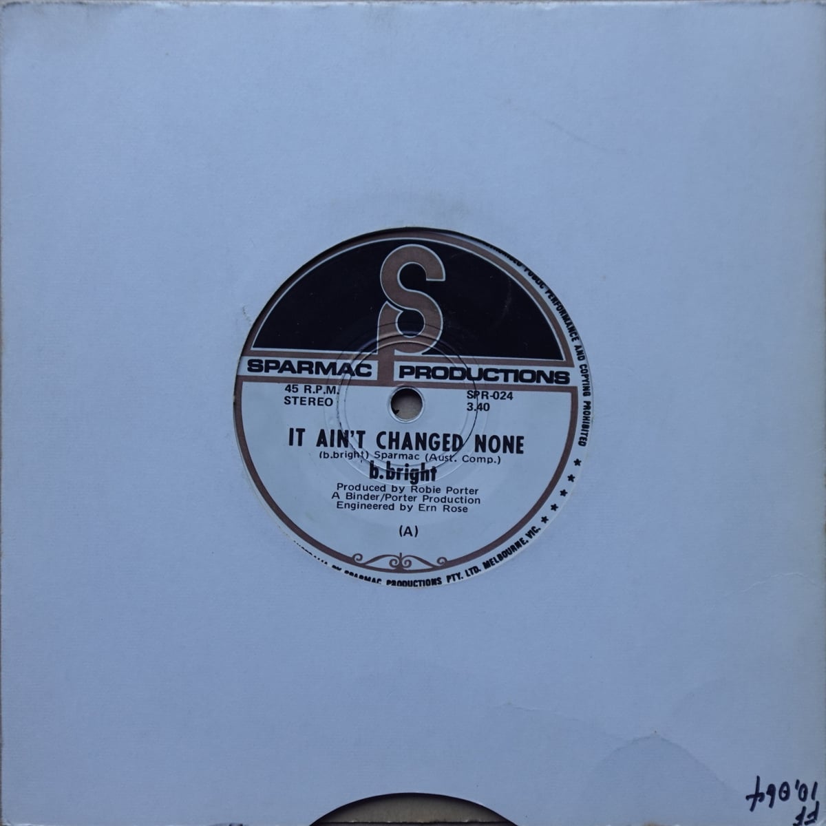 Bobby Bright – It Ain't Changed None / 20th Century Food Dispensary vinyl cover