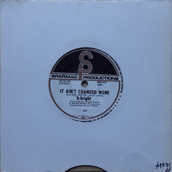 Bobby Bright – It Ain't Changed None / 20th Century Food Dispensary vinyl cover