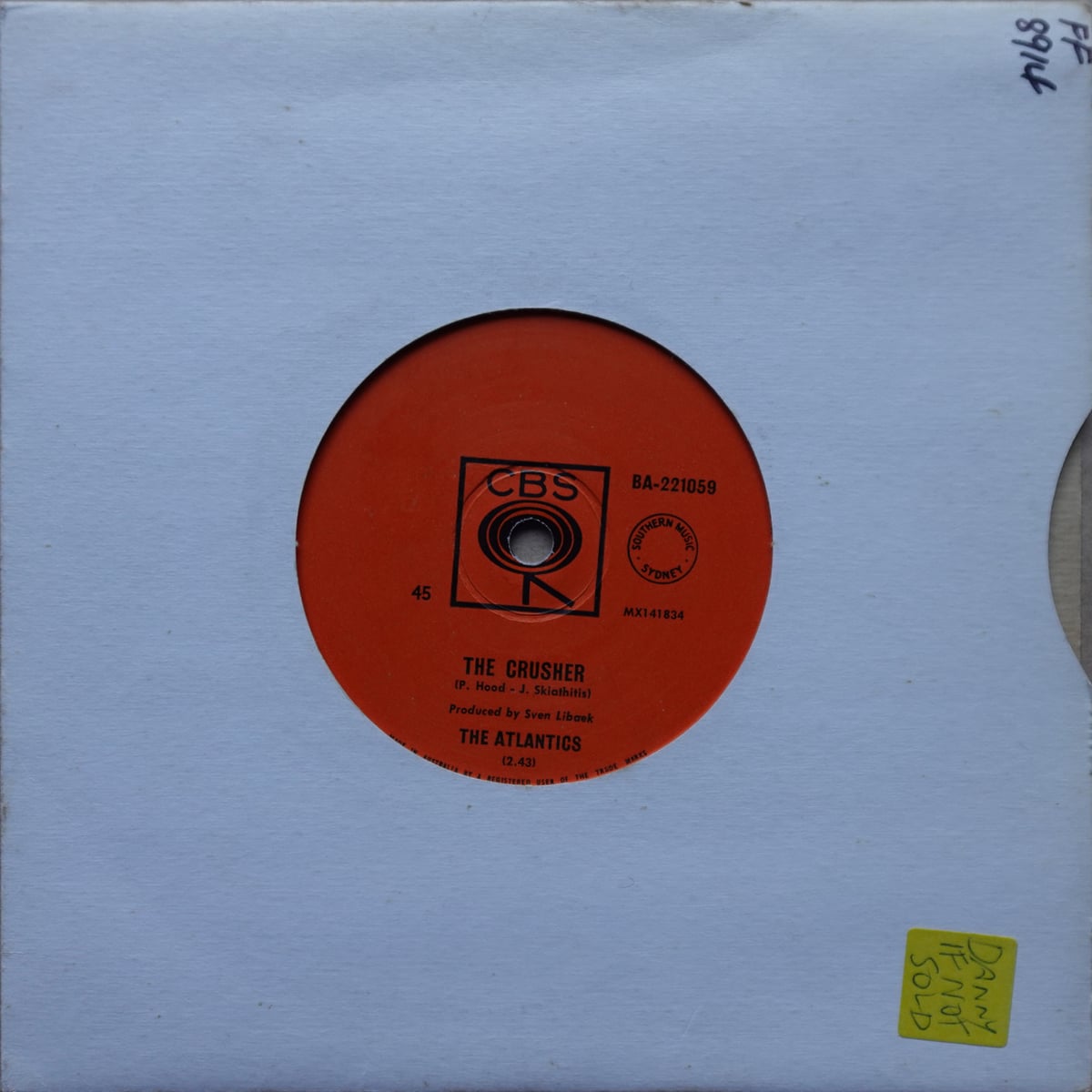 The Atlantics – The Crusher vinyl cover