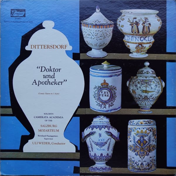 Carl Ditters von Dittersdorf, Camerata Academica Salzburg, Uli Weder – Doktor Und Apotheker (Comic Opera In 3 Acts) vinyl cover