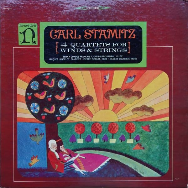 Carl Stamitz, Le Trio À Cordes Français – 4 Quartets For Winds & Strings vinyl cover