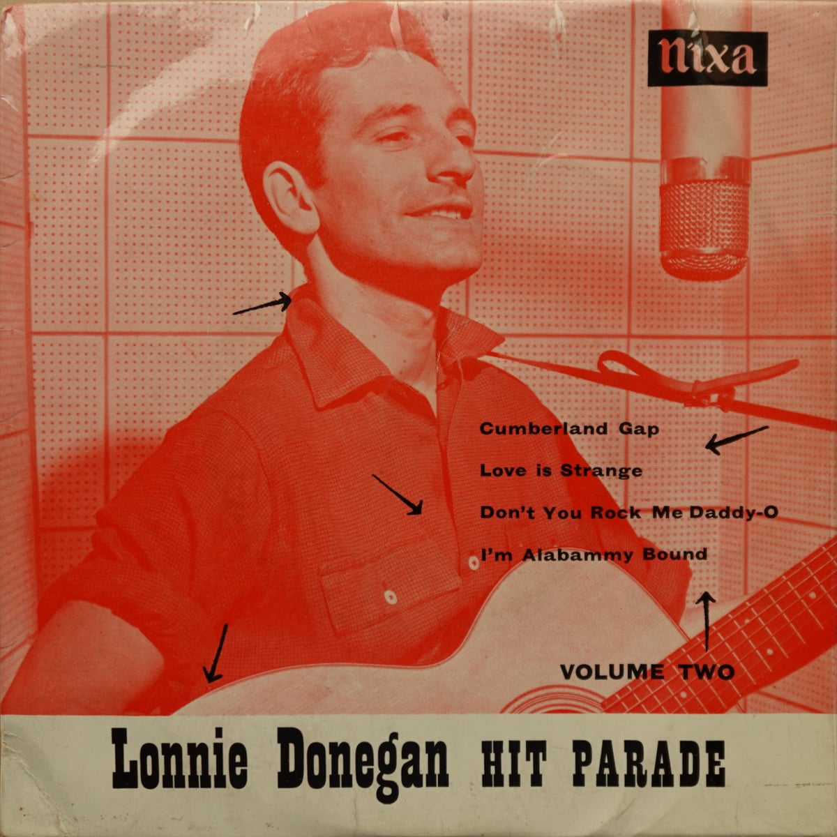 Lonnie Donegan's Skiffle Group – Lonnie Donegan Hit Parade Vol. II vinyl cover
