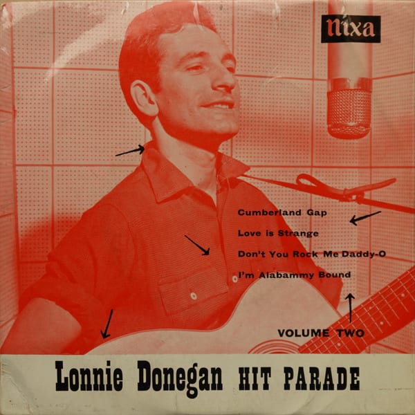 Lonnie Donegan's Skiffle Group – Lonnie Donegan Hit Parade Vol. II vinyl cover