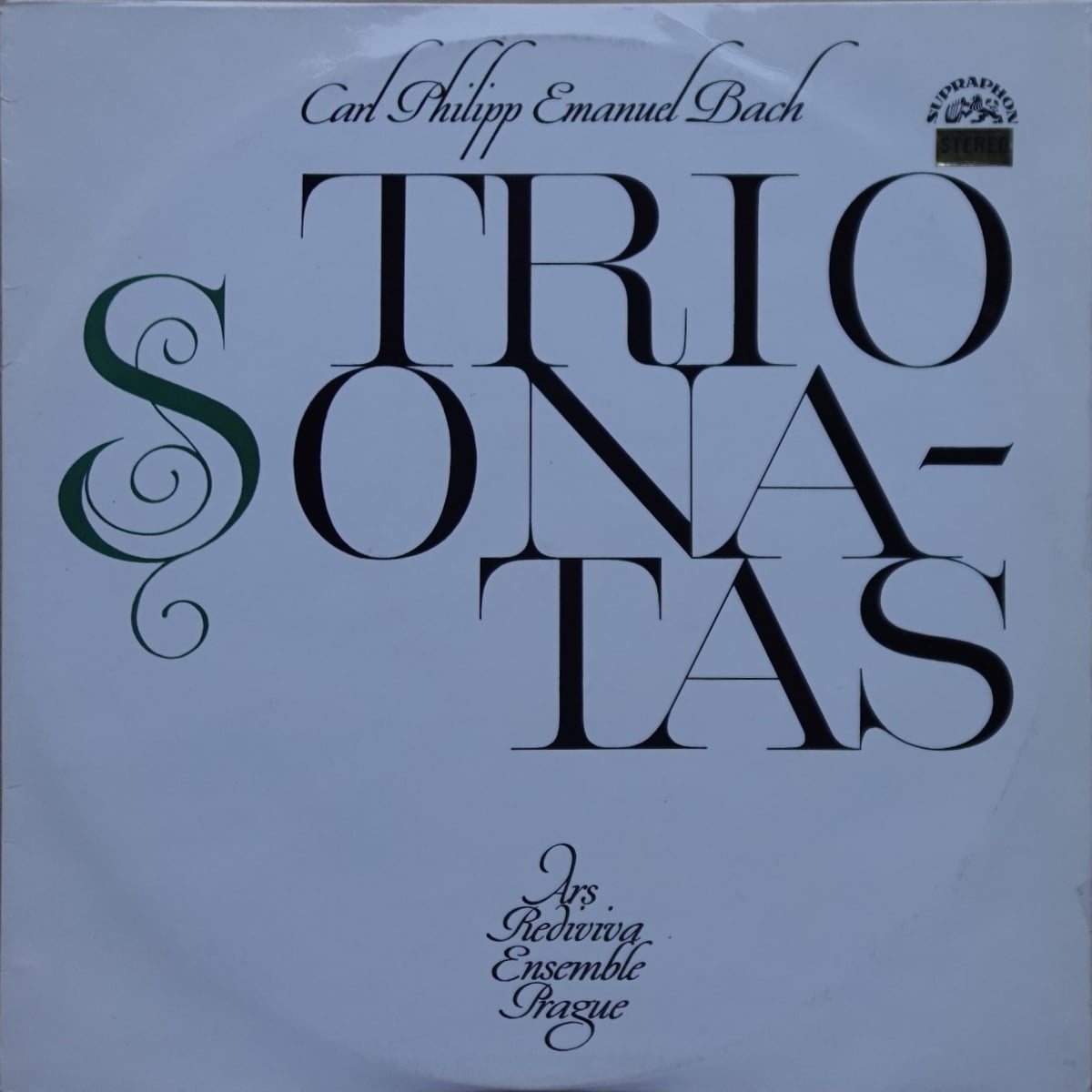 Ars Rediviva Ensemble, Carl Philipp Emanuel Bach – Trio Sonatas vinyl cover