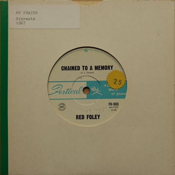Red Foley – Shame On You / Chained To A Memory vinyl cover