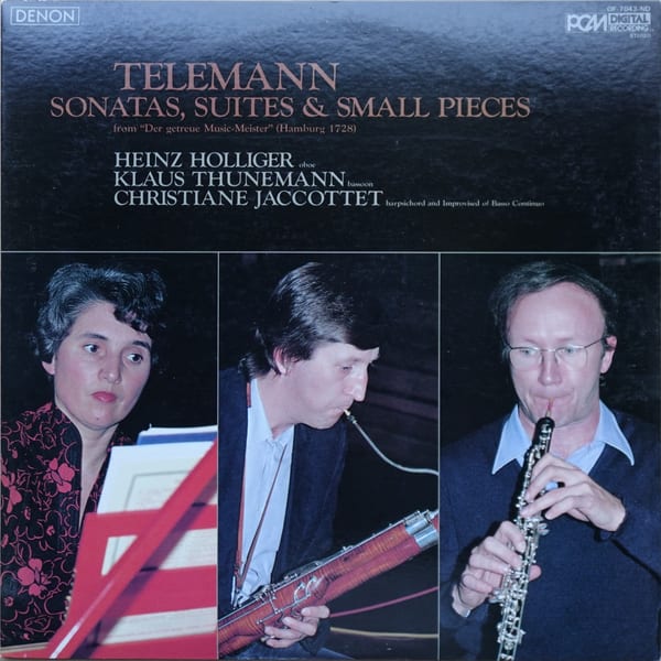 Telemann – Sonatas, Suites & Small Pieces from "Der getreue Music-Meister" (Hamburg 1728) vinyl cover