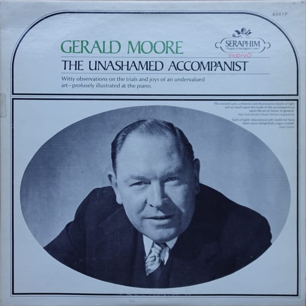 Gerald Moore – The Unashamed Accompanist vinyl cover
