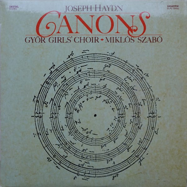 Joseph Haydn, Győr Girls' Chorus, Miklós Szabó – Canons vinyl cover