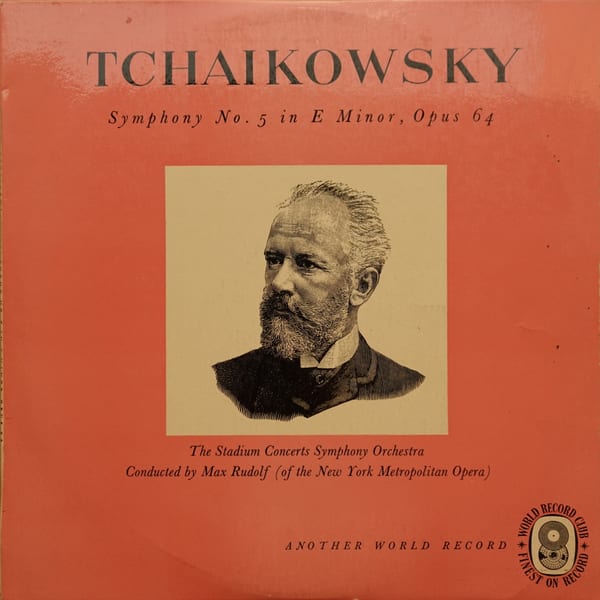 Pyotr Ilyich Tchaikovsky, The Stadium Symphony Orchestra Of New York, Max Rudolf – Symphony No. 5 In E Minor, Opus 64 vinyl cover