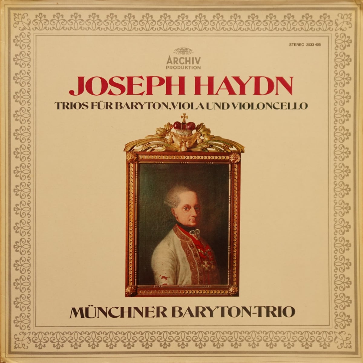 Joseph Haydn, Münchner Baryton-Trio – Trios Für Baryton, Viola Und Violoncello vinyl cover
