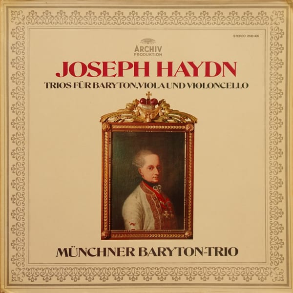 Joseph Haydn, Münchner Baryton-Trio – Trios Für Baryton, Viola Und Violoncello vinyl cover