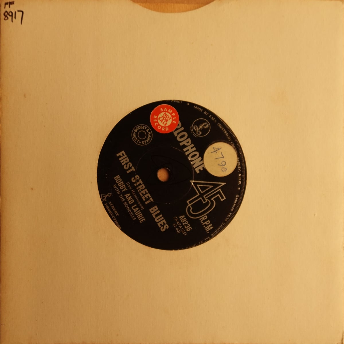 Bobby And Laurie, The Rondells – Every Second Day vinyl cover