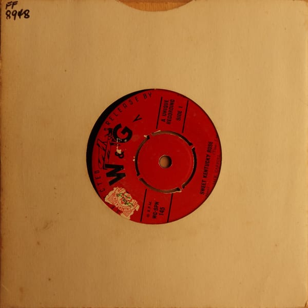 Jack Corduroy – Sweet Kentucky Rose / Half-Hearted vinyl cover