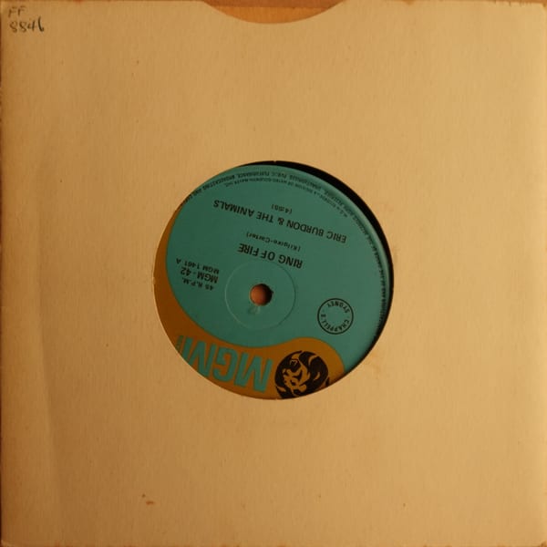 Eric Burdon & The Animals – Ring Of Fire / I'm An Animal vinyl cover