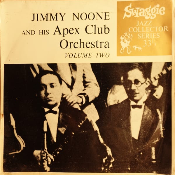 Jimmie Noone's Apex Club Orchestra – Jimmie Noone And HIs Apex Club Orchestra Volume Two vinyl cover