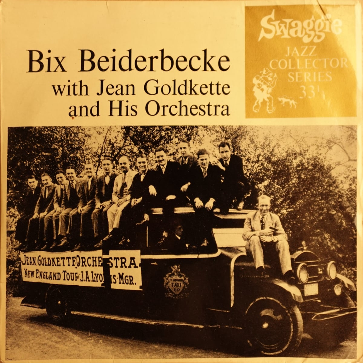 Jean Goldkette And His Orchestra – Bix Beiderbecke With Jean Goldkette And His Orchestra vinyl cover