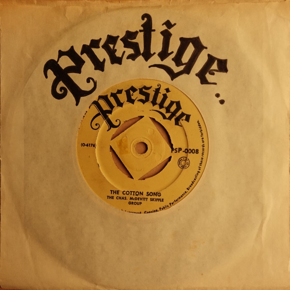 Nancy Whiskey, The Chas McDevitt Skiffle Group – Freight Train / The Cotton Song vinyl cover