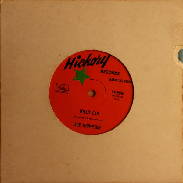 Sue Thompson – Willie Can vinyl cover