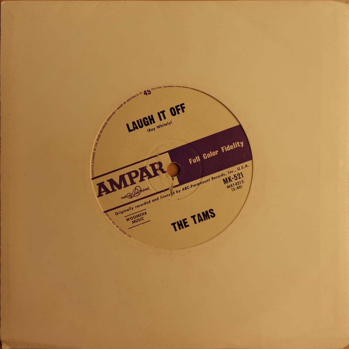 The Tams – What Kind Of Fool (Do You Think I Am) / Laugh It Off vinyl cover