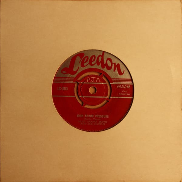 Huey "Piano" Smith & His Clowns – Don't You Just Know It / High Blood Pressure vinyl cover