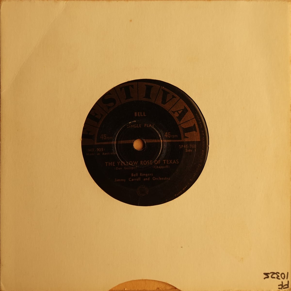 Bell Ringers – The Yellow Rose Of Texas / You Are My Sunshine vinyl cover