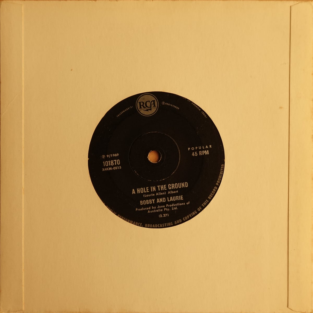 Bobby And Laurie – The Carroll County Accident vinyl cover