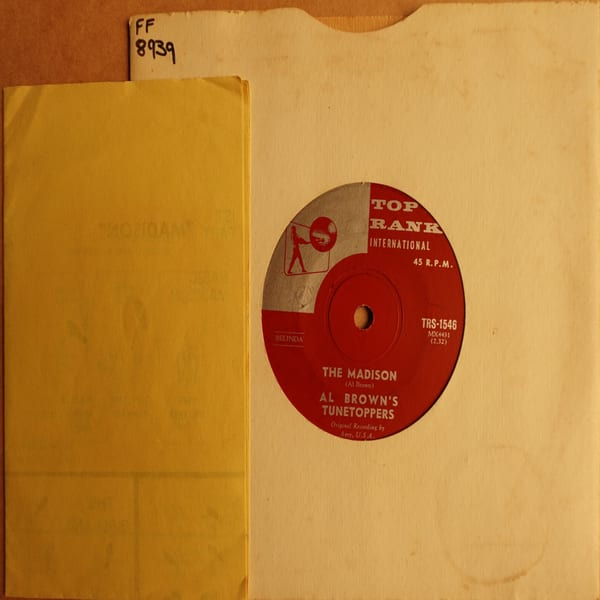 Al Brown's Tunetoppers – The Madison vinyl cover