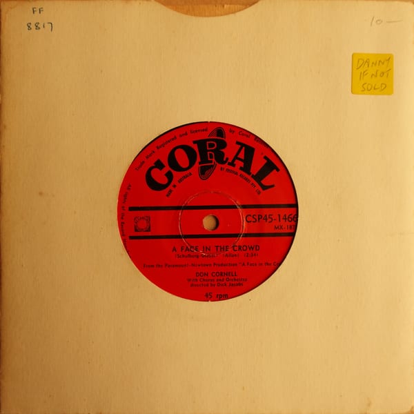Don Cornell – Mama Guitar / A Face In The Crowd vinyl cover