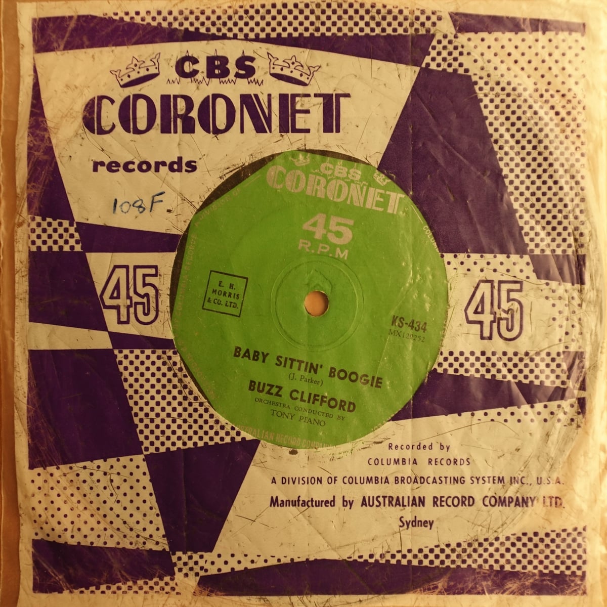 Buzz Clifford – Baby Sittin' Boogie vinyl cover