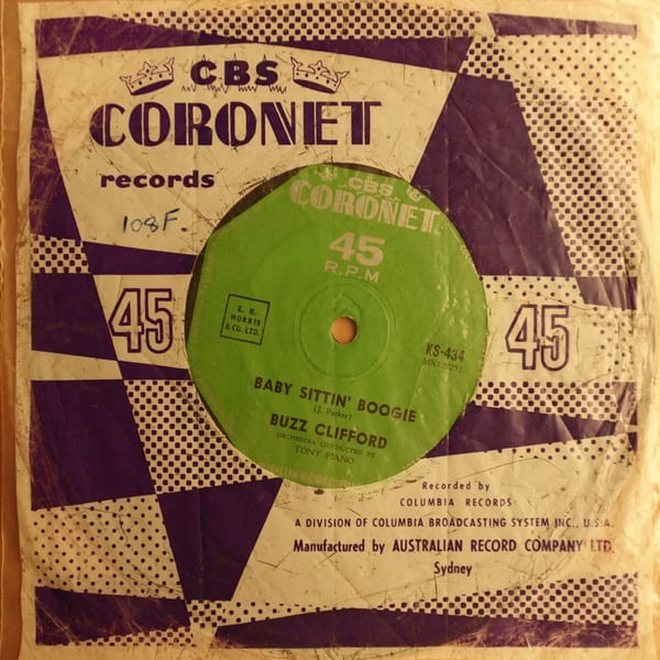 Buzz Clifford – Baby Sittin' Boogie vinyl cover