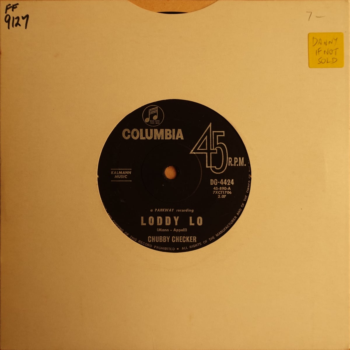 Chubby Checker – Loddy Lo vinyl cover
