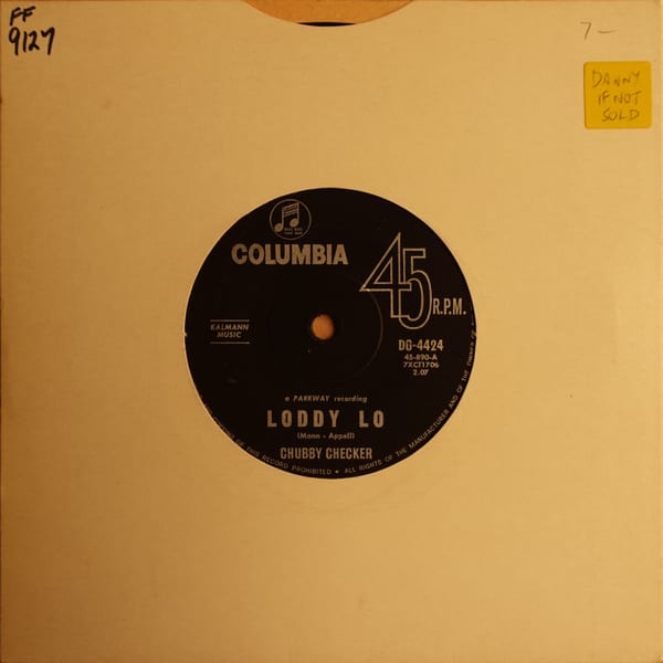 Chubby Checker – Loddy Lo vinyl cover