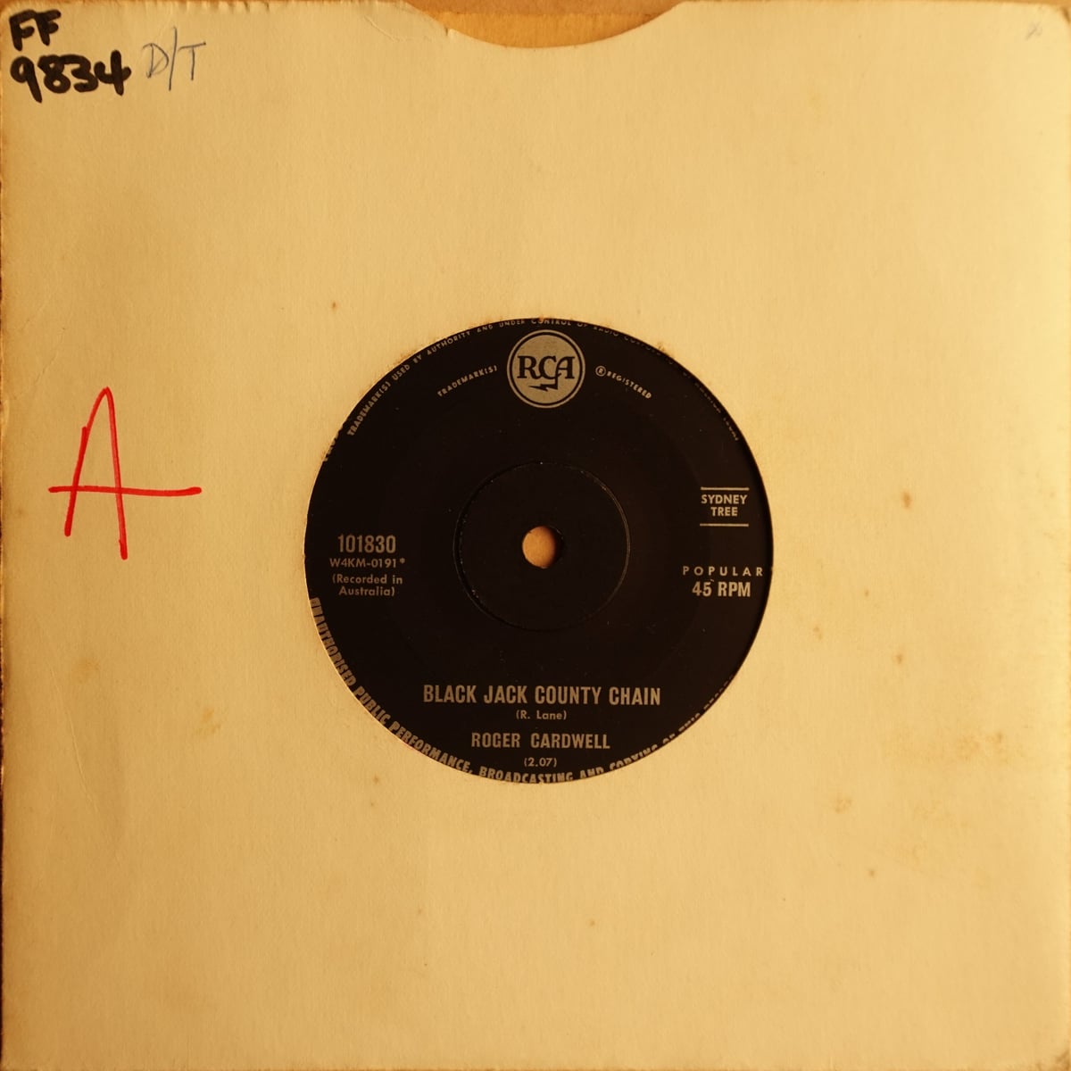 Roger Cardwell – Black Jack County Chain vinyl cover