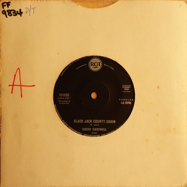 Roger Cardwell – Black Jack County Chain vinyl cover